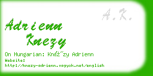 adrienn knezy business card